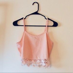 Charlotte Russe Peach Crop Top